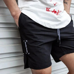 summer Men Shorts Light Weight Thin printing breathable Short Pants Fitness Men Casual Shorts Quick-drying Drawstring Shorts