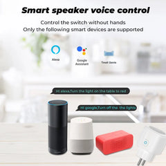 Tuya Zigbee Smart EU Socket 20A WiFi Plug Power Monitoring Smart Home Voice Control Compatible with Google Assistant And Alexa
