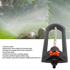 Automatic Oscillating Lawn Sprinkler 19 Hole 4 Modes Watering Device for Home Garden Agricultural Irrigation
