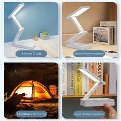 Folding LED Desk Lamp Rechargeable Battery Specific Eye Protector Dormitory Portable Large Table Lamp CapacityLed Night Lights