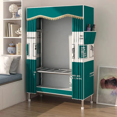 Portable Fabric Wardrobe Clothes Closet Bedroom Dorm Rental Room Small Folding Storage Cabinet Easy Assembly Durable Organizer
