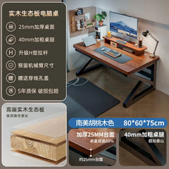80-140cm solid wood computer table desktop office desk gaming table simple student desk furniture home bedroom