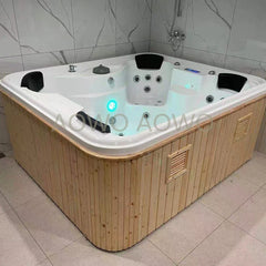 Stock Outdoor Swim Spa Pool Hot Tub Cheap Price Custom Outdoor Outdoor Massage Spas Tub With Pillow