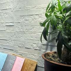 5-15pcs 35cm x 35cm 3D Self-adhesive Solid Color Wall Sticker Waterproof DIY Living room Background Brick Pattern Home Decor 
