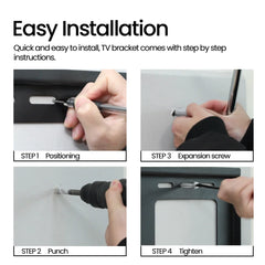 BESHI LED LCD TV Wall Mount Bracket Tilt Adjustable Strengthen TV Support for 26''-60'' Load up to 50kg VESA 400mm*400mm