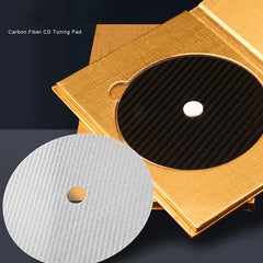 CD Tuning Mat CD Tuning Pad HIFI CD Tuning Mat Low Distortion Rate Carbon CD Pad for CD Player Carbon CD Tuning Pad