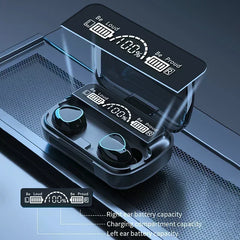 TWS BT5.3 Headphones LED Display Wireless Earphones With Microphone 9D Stereo Sports Waterproof Earbuds Headsets