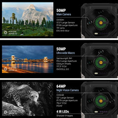 Ulefone Armor 33 4G Rugged Phone 25500 mAh 512GB ROM Up to 24GB RAM 120Hz 6.95" NFC Android 15 66W Smartphone Global Version