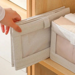 1Pcs Pants Storage Box Clothes Organizers of Cabinets and Drawers Fabric Foldable Boxes for Bedroom Wardrobe Organization Home 