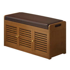 Shoe Cabinets Upholstered Soft Padded Shoe Bench Storage Seat Entryway Mudroom Ottoman Shoe Cabinet Dustproof Hidden Compartment