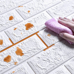 10-40pcs 38.5cmx35cm 3D Wall Stickers Self-adhesive Wallpaper Oil and Moisture Resistant Stain Resistant Decorative Stickers 