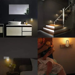 LED Plug Night Light EU/US Wall Socket Lamp With Twilight Sensor Energy Saving Kids Room Bedroo Portable Night Lights