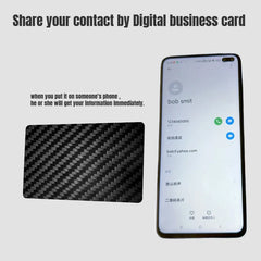 Digital Business Card NFC Carbon Fiber Card NFC Business Card Fast Reading Ntag 215 Smart Name Card Social Recognition Card
