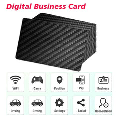 Digital Business Card NFC Carbon Fiber Card NFC Business Card Fast Reading Ntag 215 Smart Name Card Social Recognition Card