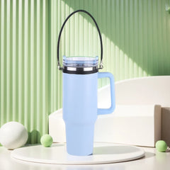 Soft Silicone Water Bottle Handle Silicone Portable Thermo Bottle Sling Carrier Holder With Strap for Stanley Cup Accessories
