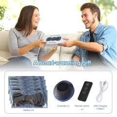 EMS Neck Massager Electric Cervical Vertebra Massage Patch for Muscle Pain Relief & Shoulder Relaxation Portable Neck Stretcher