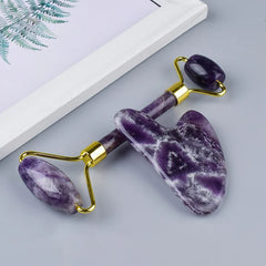 Amethyst Crystal Gua Sha & Anti-Cellulite Roller