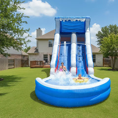 Water Slide Grade Inflatable Water Slide Outdoor Indoor, Birthday Party Inflatable Grade Water Slide Swimming Pool, Slide Park