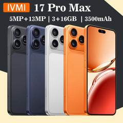 IVMI Smartphone Android 17 Promax Dual SIM 6.7"Display 3GB RAM 16GB ROM Cellphone WIFI Play Store 4G Mobile Phones