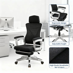 Student Study Chair Office Computer Desk SNU Lumbar Support Mesh Rolling Chair Executive Ergonomic Chair Furgle Office Furniture