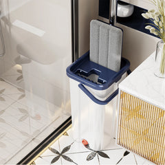 Magic Flat Squeeze Mop With Bucket Hand Free Lazy Cleaning Mop Microfiber Rotating Self Wringing Mop House Cleaning Spin bucket