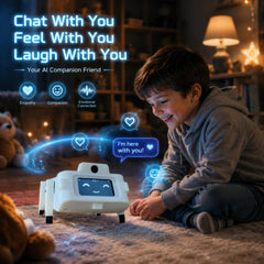 CLOUDRAKER Tuya Smart AI Robot Dog, 61+ Languages, 12+ Actions & Emojis, Voice Interactive Educational Toy for Kids