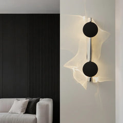 Stainless Rotatable Shadow Art Sconce Creative Corrugated LED Wall Light Bedroom Bedside Parlor Stairs Aisle Atmosphere Light