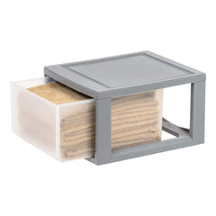 Gray Stackable Storage Unit closet organizer cabinet organizer storage drawers organizer drawer drawer divider