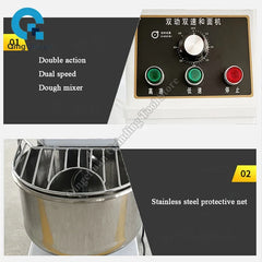 Dough Machine Commercial Large Capacity Fully Automatic Kneading Machine Dual Speed Dual Action Dough Mixing Machine By Sea