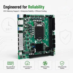 Topton C246 NAS ITX Motherboard 8*SATA3.0 4*I226 2.5G 2*M.2 NVME 2*DDR4 PCIE 16X NAS Board LGA1151 Support 8th/9th Core Xeon CPU