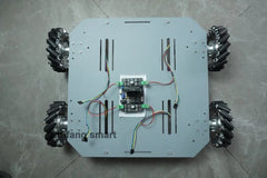 80Kg Load Robot Car Chassis With 152mm Metal Mecanum Wheel 24V Encoder Motor RC Tank Car for Arduino Programmable Robot DIY Kit