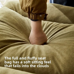 New rotating sofa chair, living room balcony fabric lazy sofa, adjustable backrest rotating leisure chair swivel chair
