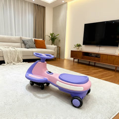 2-In-1 Ride on Wiggle Car, Pedal-Powered Swing Toy with 2 Speeds, Anti-Tipping Capacity Ideal Present for Birthdays