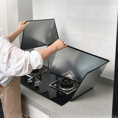 Kitchen Sink Splashback Galvanized Board Splash Guard Gas Cooker Grease Board Protective Shield on Stovetop Kitchen Accessories
