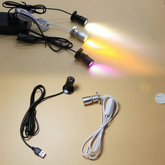 USB 5V Led Spot Light 1W 3W Surface Mounted Cabinet Showcase Counter Jewelry Lamp Rotatable Angle Ceiling Mini Spotlight Downlig