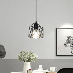 Modern LED Pendant Light Iron E27 blub base Minimalist Hanging Lamp Living Room Bedroom Restaurant Shop Bar Fixture Decoration