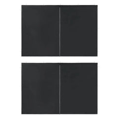 Anthracite 100% PE Waterproof Gazebo Sidewall UV Protected Outdoor Canopy Tent Replacement Side Wall