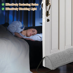 1/2Pcs Under Door Draft Stopper 92cm Heavy Triangular Duty Door Draft Blocker with Hanging Loops for Under Door Noise Blocker