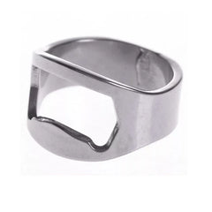 Mini Can Opener Stainless Steel Bottle Opener Ring-shape Bottle Beer Opening Remover Kitchen Gadgets Bar Finger Opener Tools