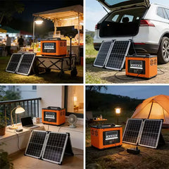 New 600Wh LiFePO4 220V High Power Portable Power Station 40AH Solar Outdoor Mobile Power Supply Home Emergency Energy Storage