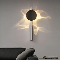 Stainless Rotatable Shadow Art Sconce Creative Corrugated LED Wall Light Bedroom Bedside Parlor Stairs Aisle Atmosphere Light