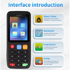 X7 RFID Smart Chip Reader IC ID Token Clone Copier 125Khz Badge Writer 13.56Mhz Tag Duplicator NFC Key Ntag215 Programmer