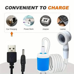 Portable Rechargeable Watering System – Outdoor Shower & Camping Bath