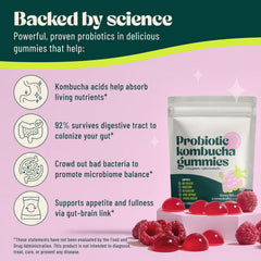 Prebiotic And Probiotic Kombucha Gummies