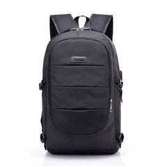 Anti Theft Waterproof Classic Backpack with USB Charging Port and Headphone Interface