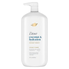 Dove Conditioner Coconut & Hydration Pack of 4 for Dry Hair Conditioner with Coconut Oil Jojoba Oil & Sweet Almond Oil 31 oz
