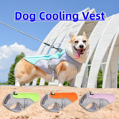 Summer Pet Dog Cooling Vest Heat Resistant Cool Dogs Clothes Breathable Sun-proof Clothing For Small Large Dogs Outdoor Walking