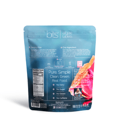 BEAUTYbits Spirulina Tablets supplement facts and nutrition label