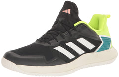 adidas Mens Defiant Speed Sneaker Core Black/White/Lucid Lemon 9