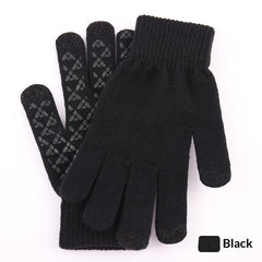 Knitted Winter Warm Touchscreen Gloves Made Of Wool
